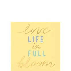 Life In Full Bloom Beverage Napkins 16ct