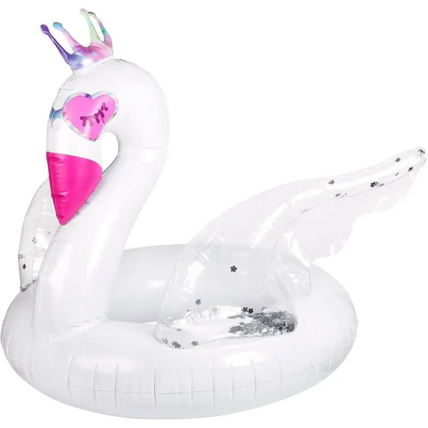 Almar Sales Swan Confetti Pool Float 3 Almar Sales Swan Confetti Pool Float