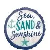 ANAGRAM INTERNATIONAL Sea Sand Sun Balloon, 17in 1 ANAGRAM INTERNATIONAL Sea Sand Sun Balloon, 17in -Party Themes Sales 830060