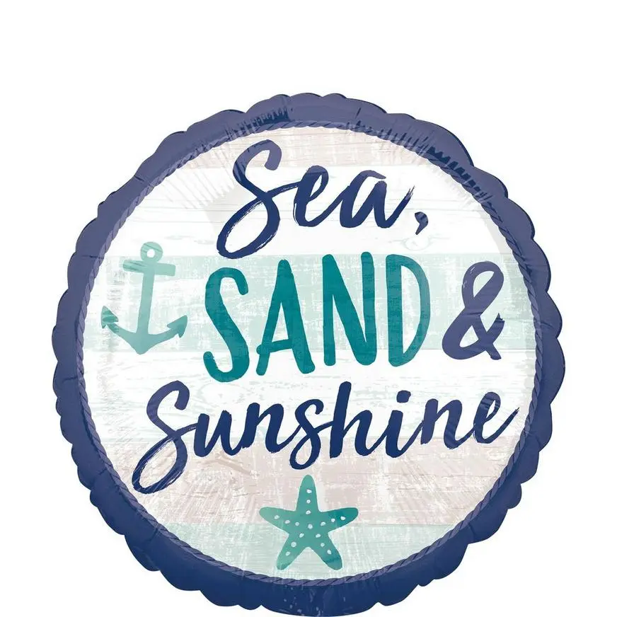 ANAGRAM INTERNATIONAL Sea Sand Sun Balloon, 17in 3 ANAGRAM INTERNATIONAL Sea Sand Sun Balloon, 17in