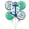 ANAGRAM INTERNATIONAL Sea Sand Sun Balloon Bouquet 5pc -Party Themes Sales 830070