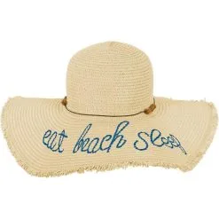 AMSCAN Eat Beach Sleep Straw Hat