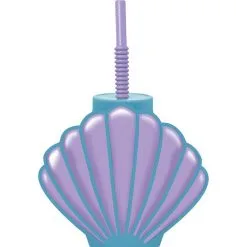 AMSCAN Seashell Cup With Straw