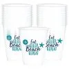 AMSCAN Sea Sand Sun Plastic Cups 25ct 1 AMSCAN Sea Sand Sun Plastic Cups 25ct -Party Themes Sales 830900