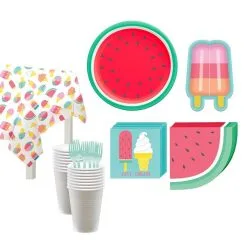 Party City Just Chillin Tableware Kit For 16 Guests
