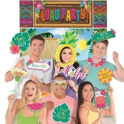 Party City Luau Party Photo Booth Kit