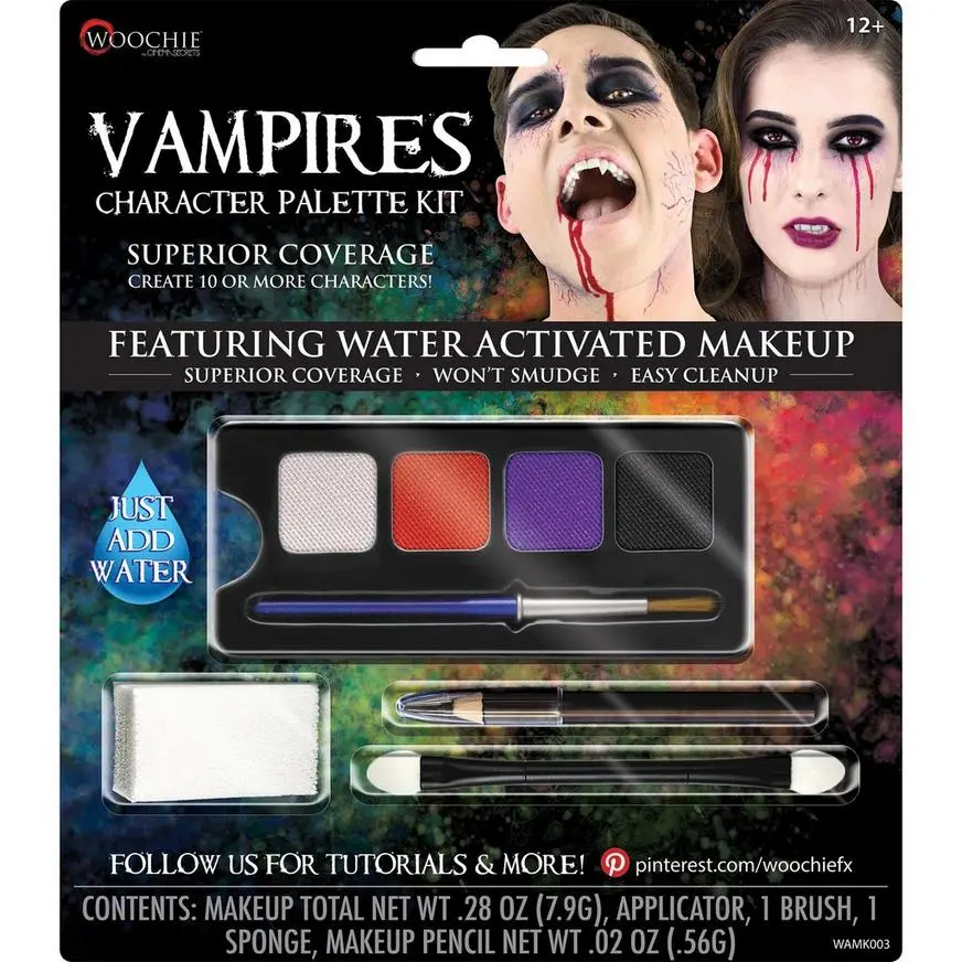 Complete Vampires Character Makeup Palette Kit 5pc 3 Complete Vampires Character Makeup Palette Kit 5pc
