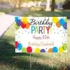 Custom Rainbow Balloon Bash Yard Sign -Party Themes Sales 867487
