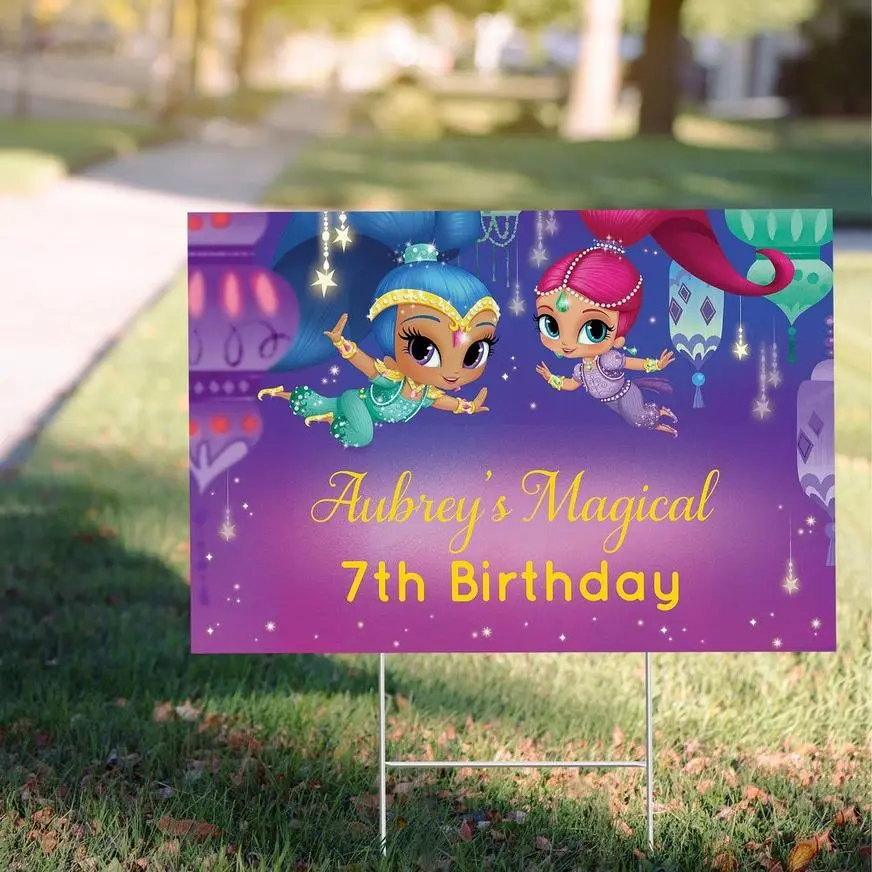 Custom Shimmer And Shine Yard Sign 3 Custom Shimmer And Shine Yard Sign