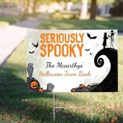Custom Nightmare Before Christmas Yard Sign