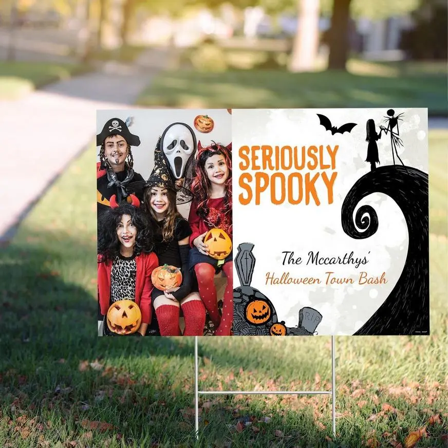 Custom Nightmare Before Christmas Photo Yard Sign 3 Custom Nightmare Before Christmas Photo Yard Sign