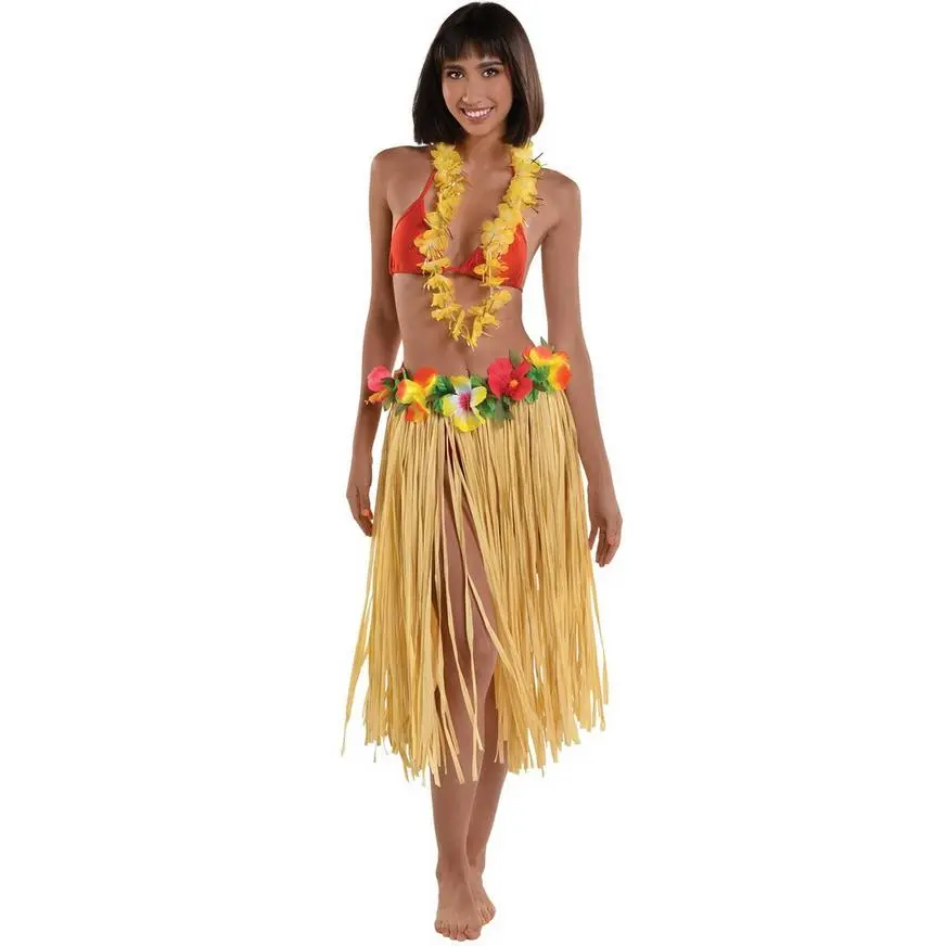 Hibiscus & Grass Hula Skirt 3 Hibiscus & Grass Hula Skirt