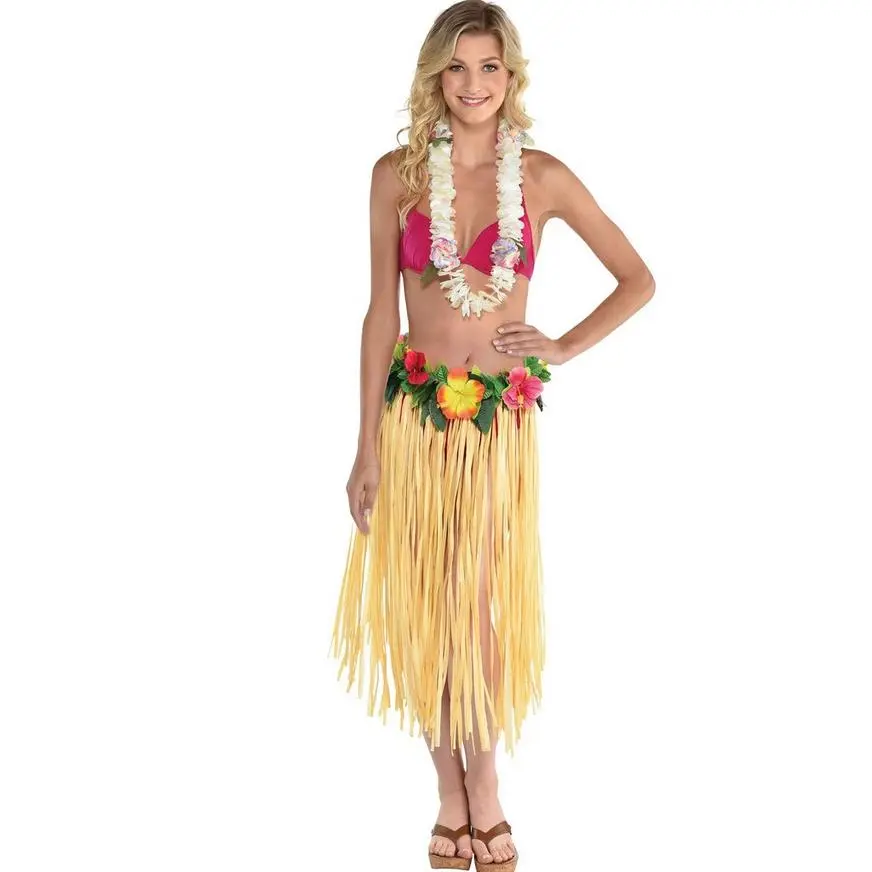 Hibiscus & Grass Hula Skirt 4 Hibiscus & Grass Hula Skirt - Image 2