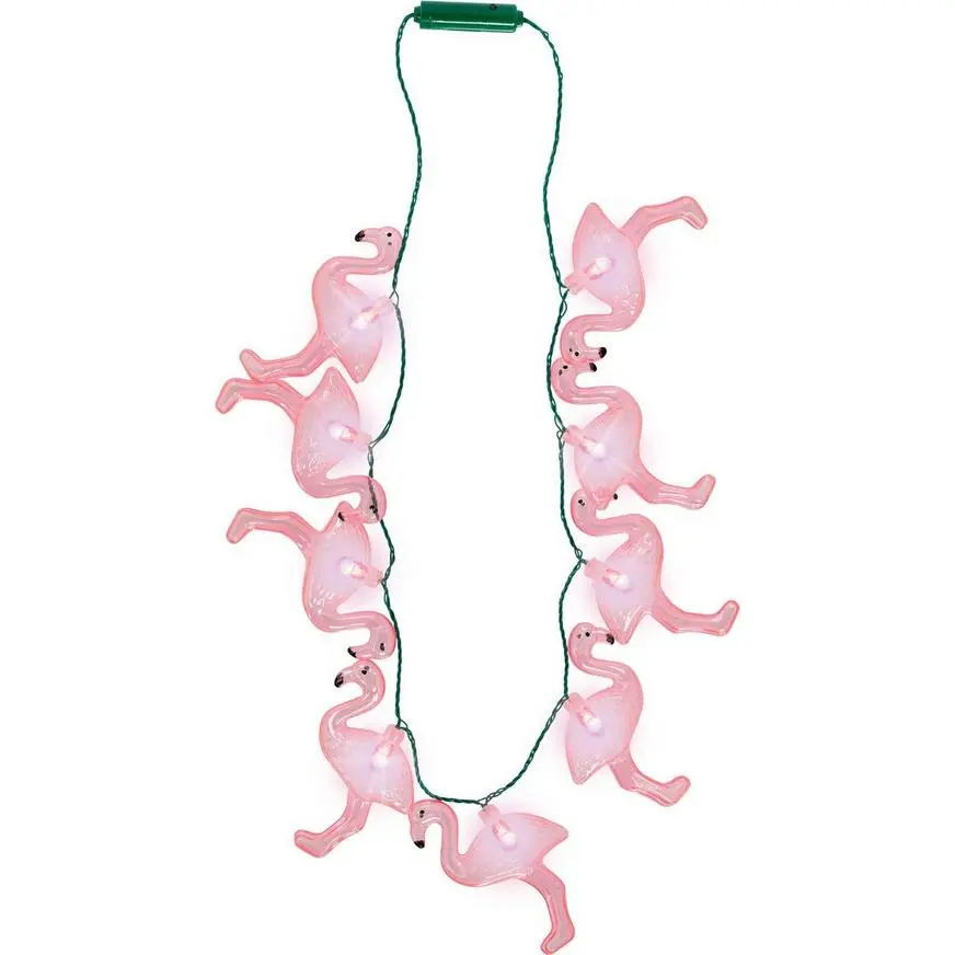 Jumbo Light-Up Flamingo Necklace 3 Jumbo Light-Up Flamingo Necklace