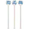 AMSCAN Iridescent & Blue Slogan Plastic Drink Stirrers, 6in, 12ct 1 AMSCAN Iridescent & Blue Slogan Plastic Drink Stirrers, 6in, 12ct -Party Themes Sales 877426