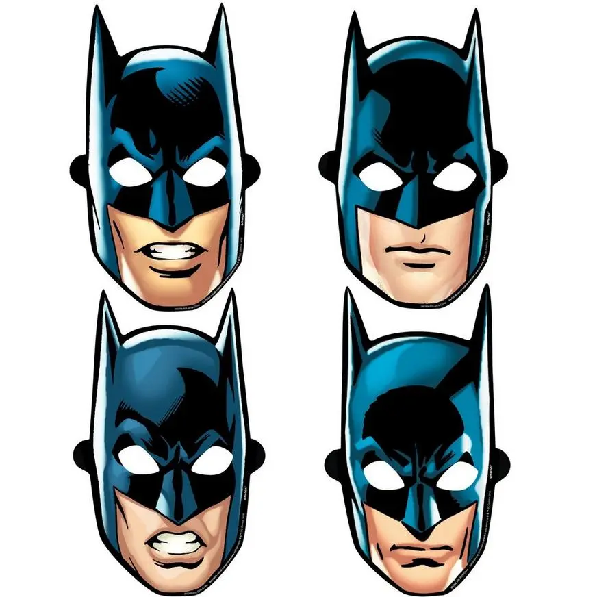 Justice League Heroes Unite Batman Masks 8ct 3 Justice League Heroes Unite Batman Masks 8ct