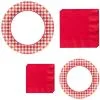 Picnic Gingham Tableware Kit For 120 Guests -Party Themes Sales 885611
