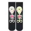 Adult Glow-in-the-Dark Skeleton Crew Socks 1 Adult Glow-in-the-Dark Skeleton Crew Socks -Party Themes Sales 890305