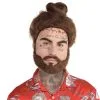 Music Cloud Rapper Wig & Beard Set -Party Themes Sales 890308