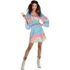 Adult Festival Chic Tie Dye Dress 1 Adult Festival Chic Tie Dye Dress -Party Themes Sales 890413