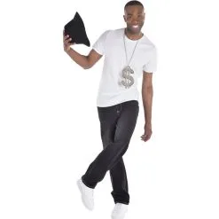 Glitter Super Dollar Sign Necklace -Party Themes Sales 890430 01