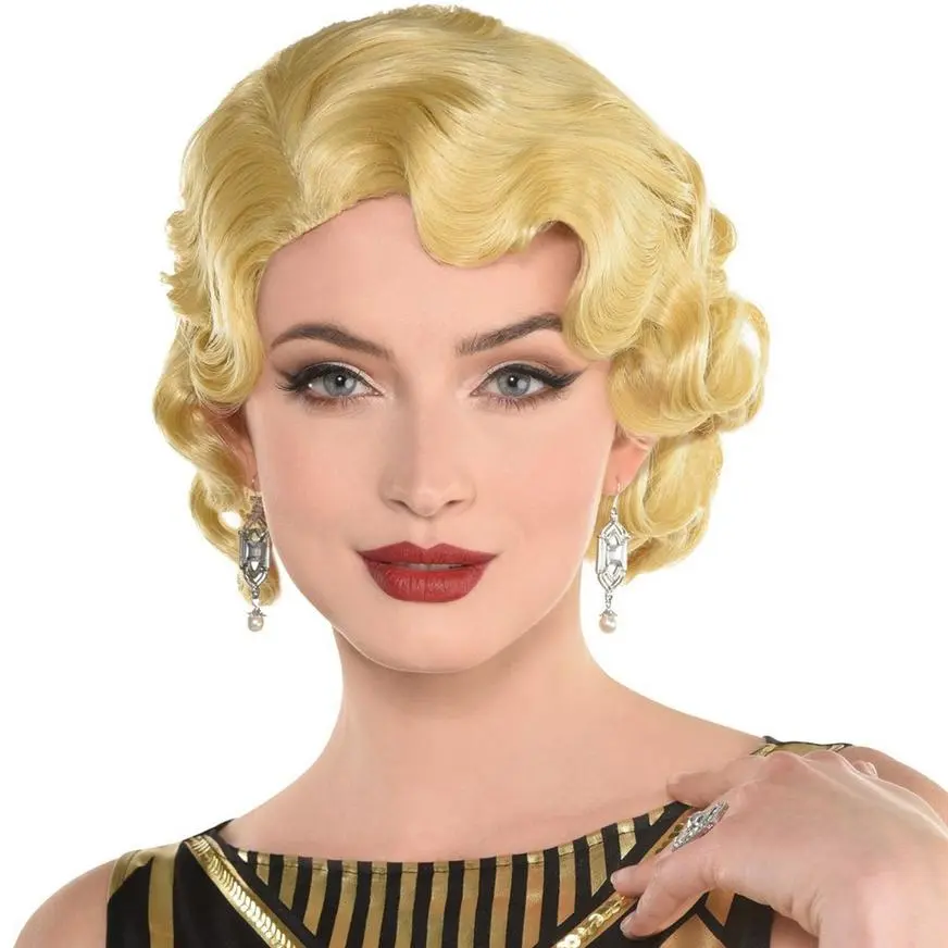 Blond Finger Wave Wig 3 Blond Finger Wave Wig