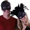 KBW Global Corp Acanthus Roman Couple's Mask Set - Black