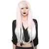 Pink To White Ombre Wig