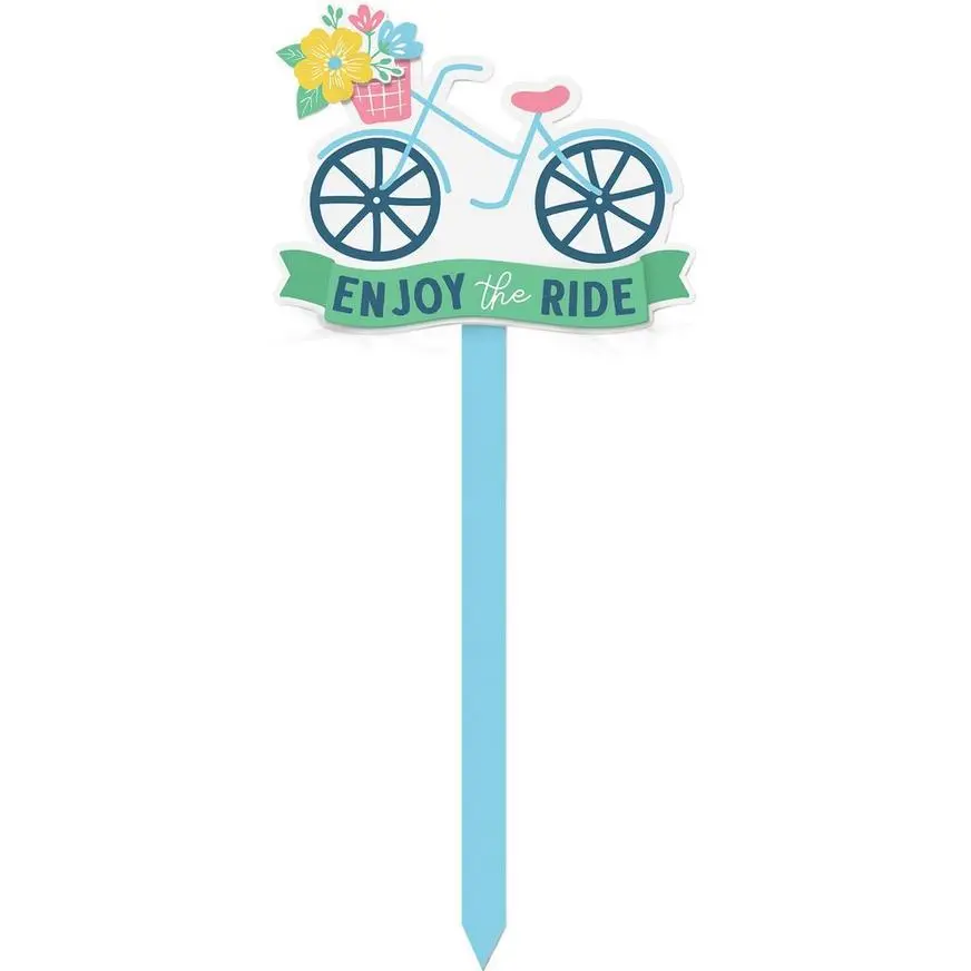 Spring Bicycle Yard Stake 3 Spring Bicycle Yard Stake