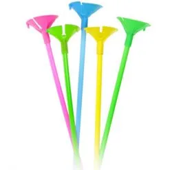 Multicolor Balloon Cups & Sticks, 8ct -Party Themes Sales 910106 02