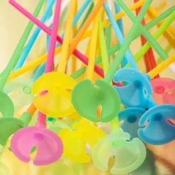 Multicolor Balloon Cups & Sticks, 8ct -Party Themes Sales 910106 03