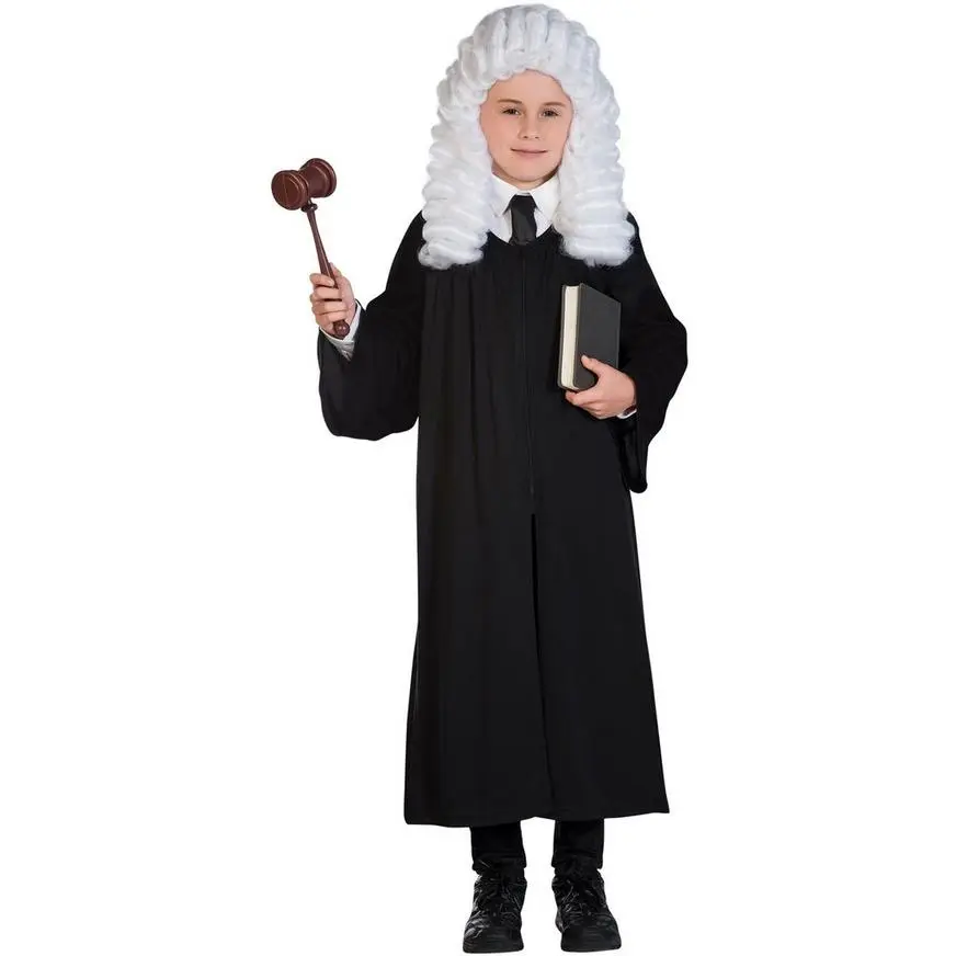 AMSCAN Black Judge Robe For Kids 3 AMSCAN Black Judge Robe For Kids