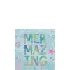 Iridescent Shimmering Mermaids Paper Beverage Napkins, 5in, 16ct -Party Themes Sales 911964