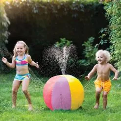 AMSCAN Inflatable Plastic Beach Ball Sprinkler, 29.5in