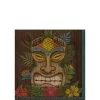 AMSCAN Vintage Tiki Beverage Paper Napkins, 5in, 100ct -Party Themes Sales 912602