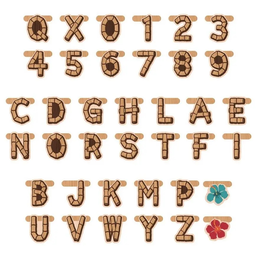 Vintage Tiki Create Your Own Cardstock Banner 4 Vintage Tiki Create Your Own Cardstock Banner - Image 2