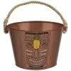 AMSCAN Vintage Tiki Metal Ice Bucket, 10in X 7in -Party Themes Sales 912631