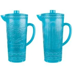 AMSCAN Embossed Tiki Plastic Pitcher, 2qt
