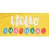 Hello Sunshine Polyester Beach Towel, 30in X 60in -Party Themes Sales 912650