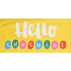 Hello Sunshine Polyester Beach Towel, 30in X 60in
