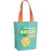 Green & Orange Look On The Bright Side Pineapple Cotton Tote Bag, 8.5in X 10in 2 Green & Orange Look On The Bright Side Pineapple Cotton Tote Bag, 8.5in X 10in -Party Themes Sales 912654