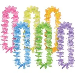 Multicolor Fabric Leis For Kids, 30in, 6ct -Party Themes Sales 912656 01