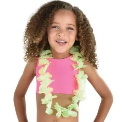 Multicolor Fabric Leis For Kids, 30in, 6ct -Party Themes Sales 912656 03