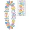 Tie-Dye Fabric Flower Lei Necklace -Party Themes Sales 912663