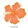 Summer Hibiscus Flower Cutout, 13in X 13.5in