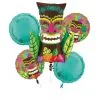 Vintage Tik Foil Balloon Bouquet, 5pc -Party Themes Sales 912725