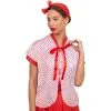 50s Red & White Polka Dot Capelet For Adults 2 50s Red & White Polka Dot Capelet For Adults -Party Themes Sales 920291