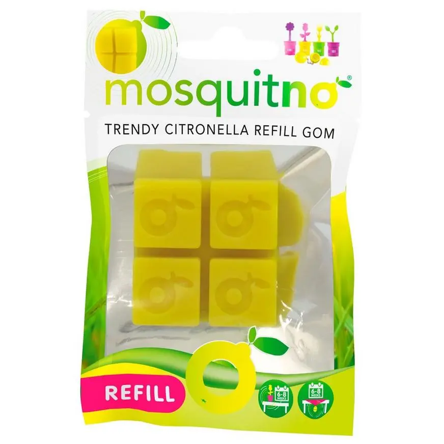 MosquitNo Citronella Refill Gom, 4 Squares 3 MosquitNo Citronella Refill Gom, 4 Squares