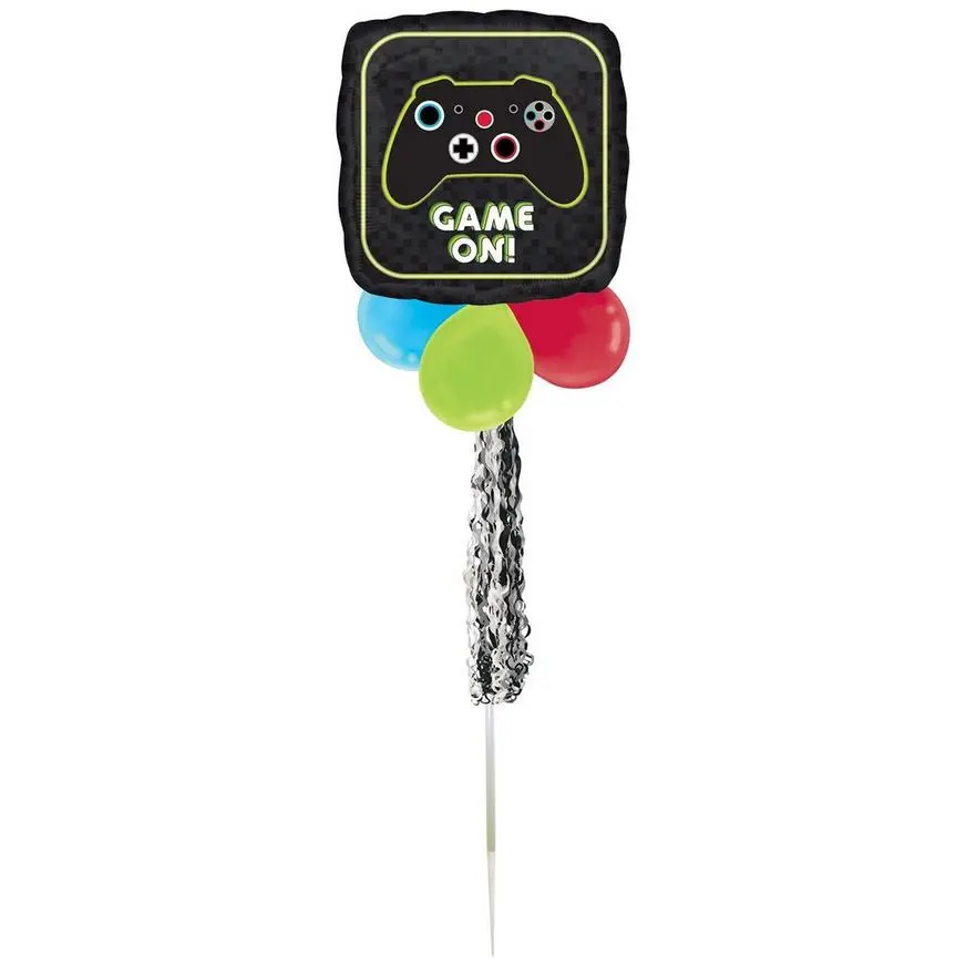 Air-Filled Game On Foil & Latex Balloon Yard Sign, 62in 4 Air-Filled Game On Foil & Latex Balloon Yard Sign, 62in - Image 2