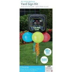 Air-Filled Game On Foil & Latex Balloon Yard Sign, 62in 9 Air-Filled Game On Foil & Latex Balloon Yard Sign, 62in -Party Themes Sales 923563 03